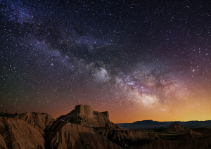 Milky Way Over The Desert